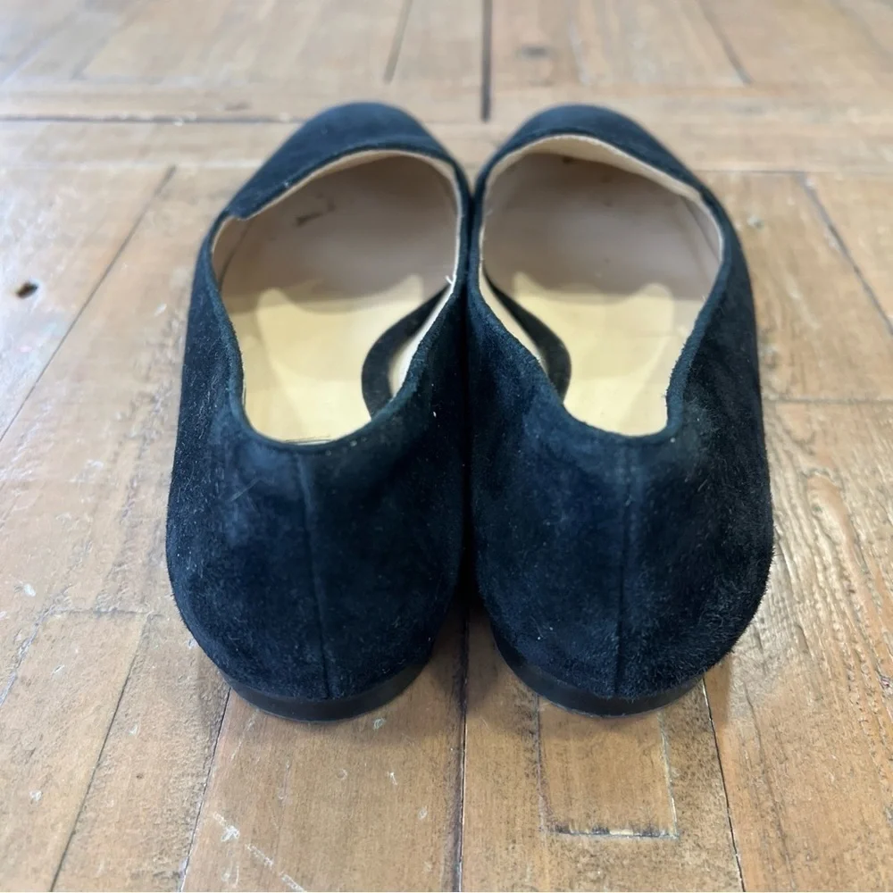 Cole Haan Black Velvet Slip On Smoking Loafers Flats Academia Preppy 7.5